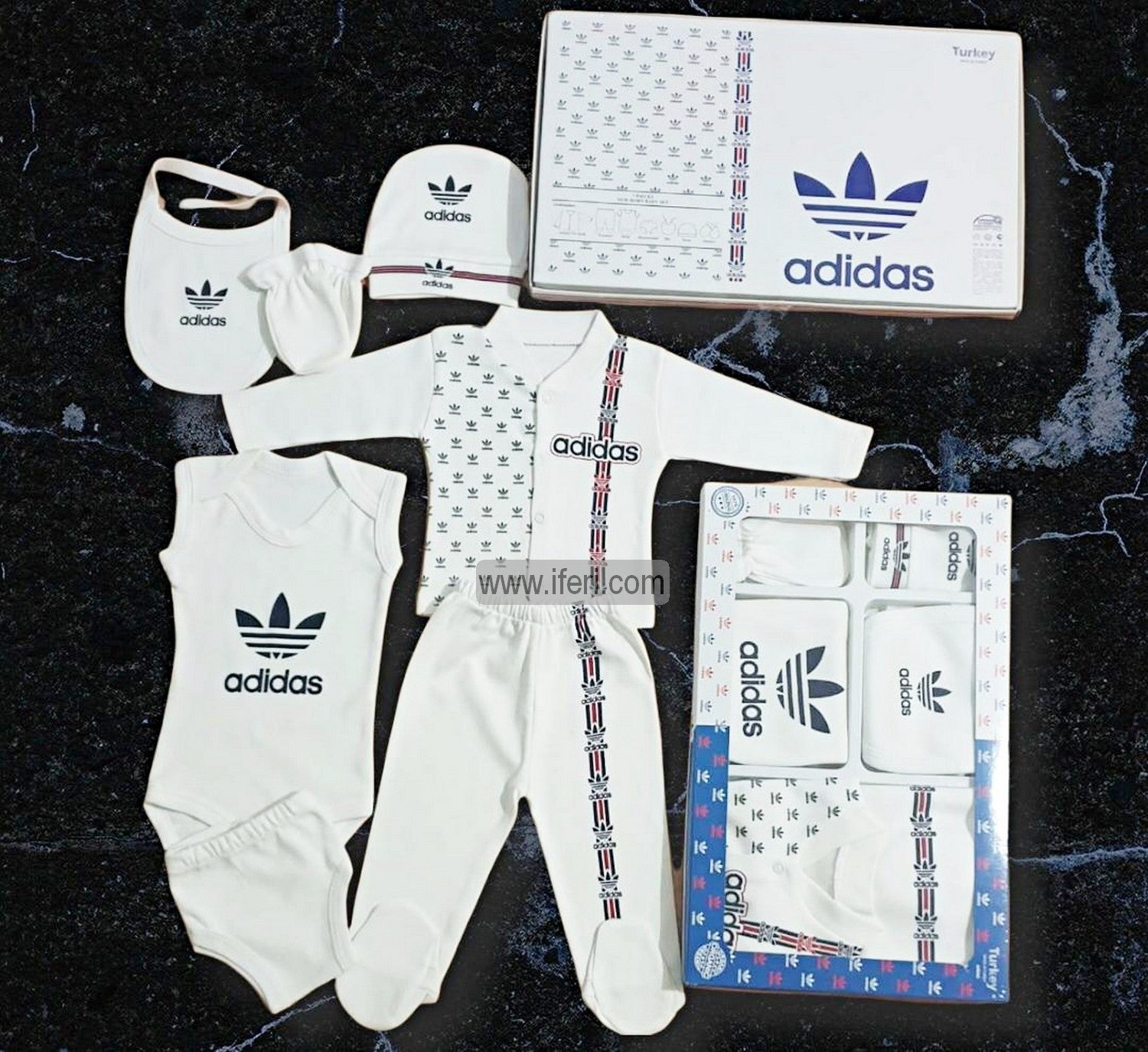 7 Pcs Infant Baby Boy Dress Set Gift Box Combo Set GA7667