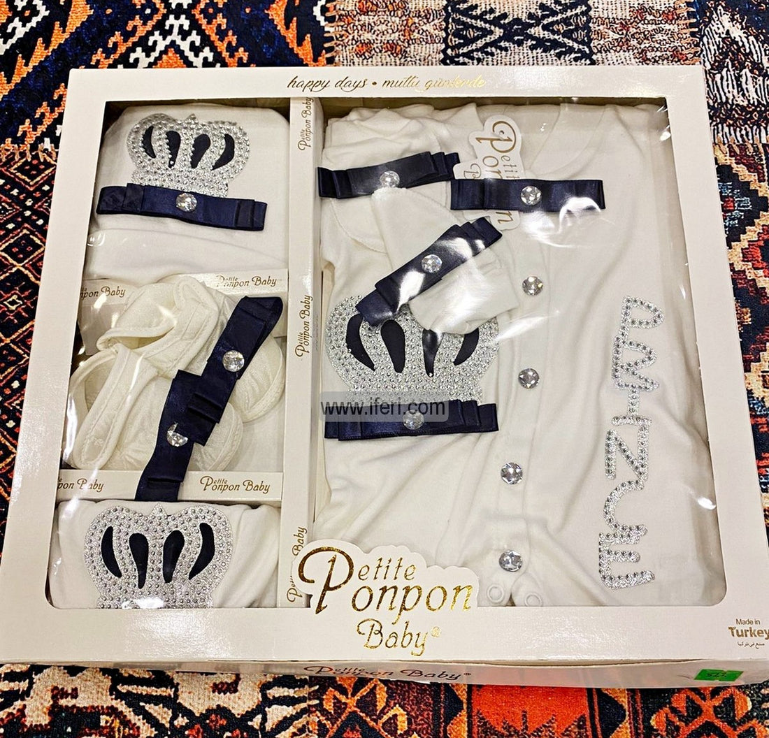 4 Pcs Infant Baby Boy Dress Set Gift Box Combo Set GA7662