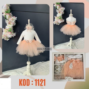 5 Pcs Infant Baby Girl Dress Set Gift Box Combo Set GA7704