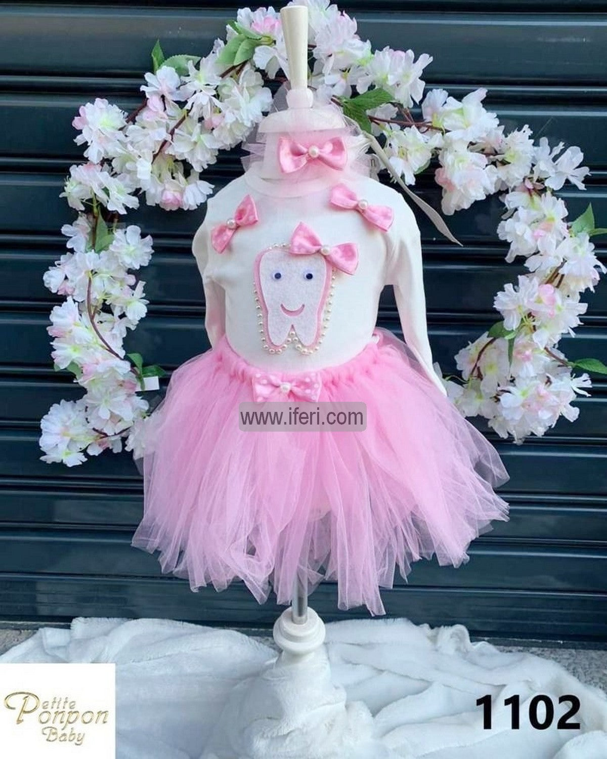 5 Pcs Infant Baby Girl Dress Set Gift Box Combo Set GA7702
