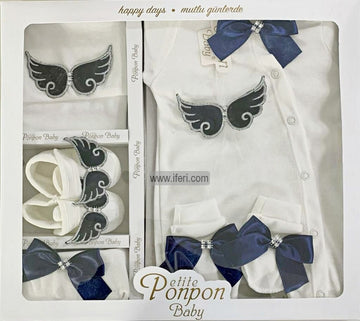 5 Pcs Infant Baby Girl Dress Set Gift Box Combo Set GA7707