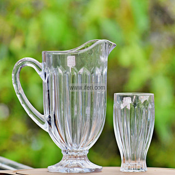 7 Pcs Glass Water Juice Jug & Glass Set TB1378