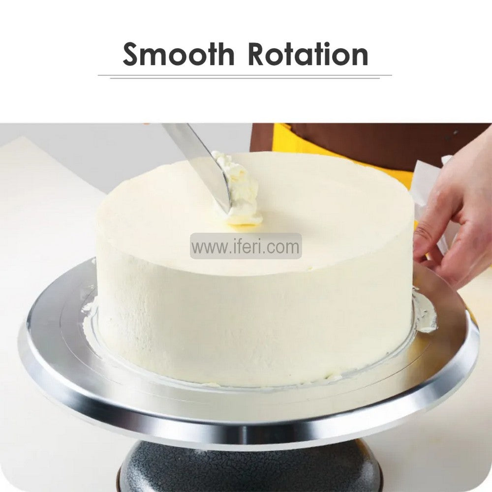 12 Inch Aluminum Cake Decorating Revolving Turntable IQ112