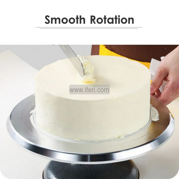 12 Inch Aluminum Cake Decorating Revolving Turntable IQ112