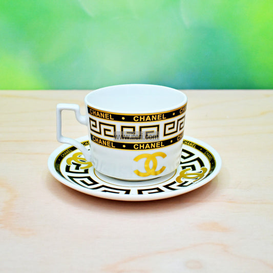 12 Pcs Exclusive Ceramic Tea Cup Set with Saucer FH2196