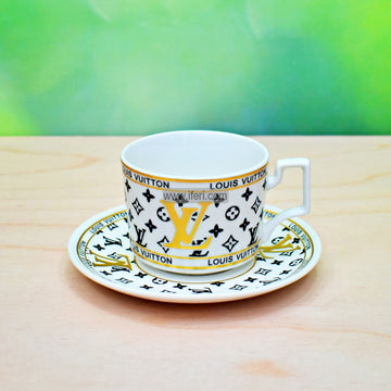 12 Pcs Exclusive Ceramic Tea Cup Set with Saucer FH2197