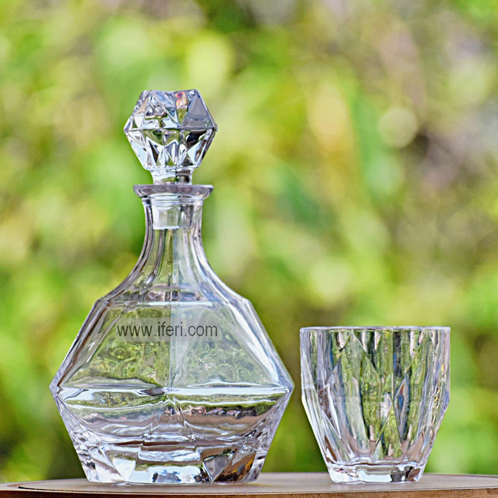 7 Pcs Heavy Crystal Glass Decanter Set TB1384