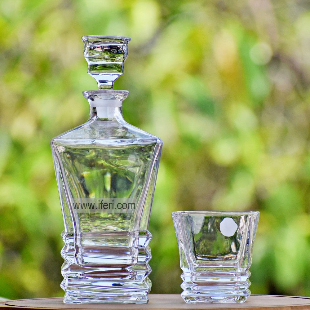 7 Pcs Heavy Crystal Glass Decanter Set TB1385