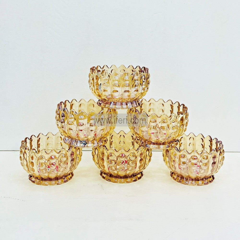 6 Pcs Glass Firni, Dessert Serving Bowl Set RH0387