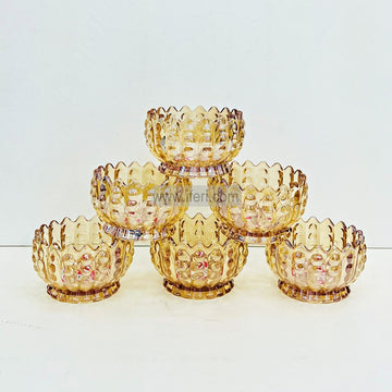 6 Pcs Glass Firni, Dessert Serving Bowl Set RH0387