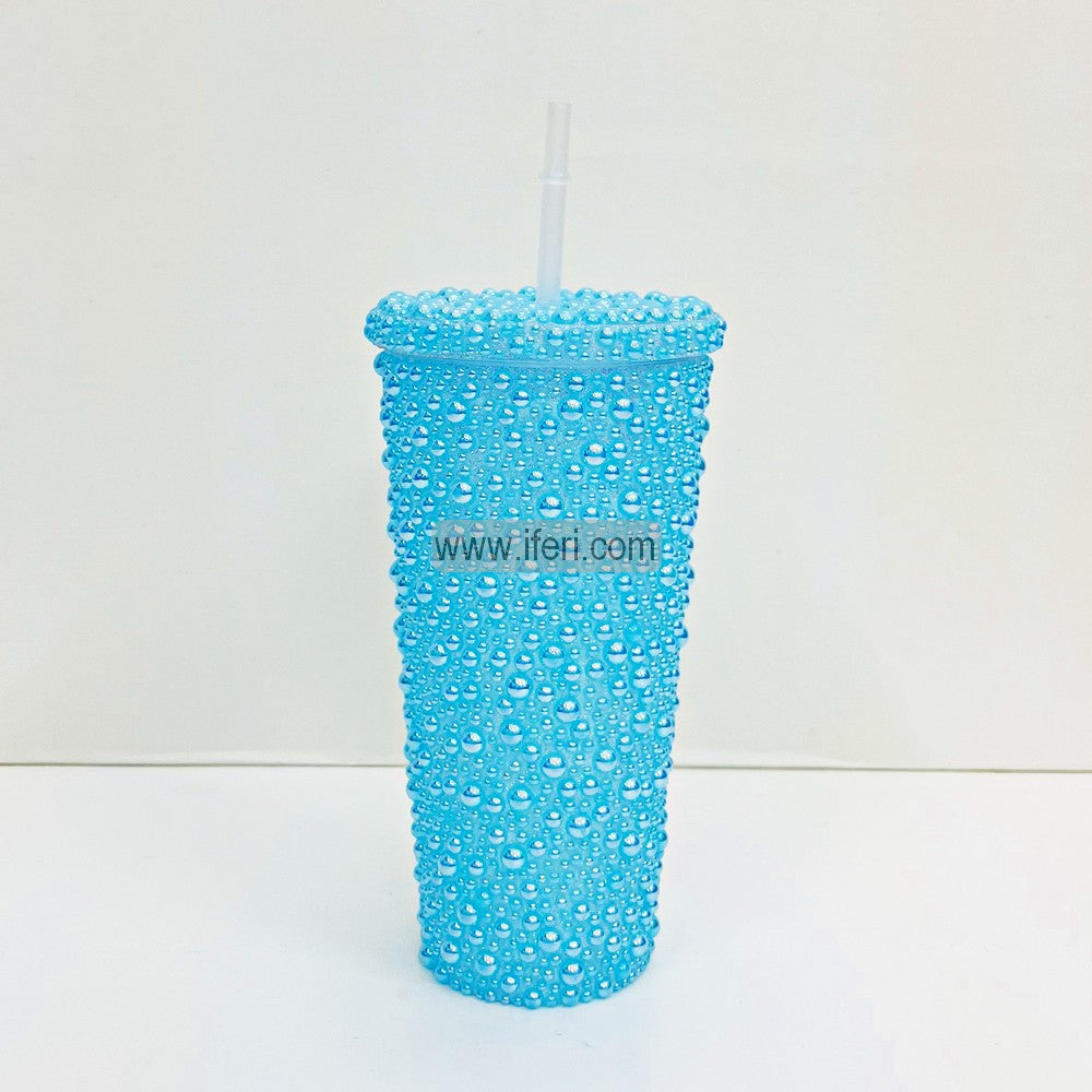 8 Inch Water Juice Sipper Bottle / Mug with Straw EB21396