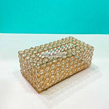 Crystal Canister Metal Decorative Tissue Box HR15268