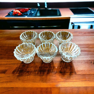 6 Pcs Glass Firni, Dessert Serving Bowl Set SMN0111