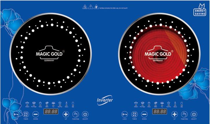 Magic Gold 2200W Induction + Infrared Combo Cooker MGIDIF207