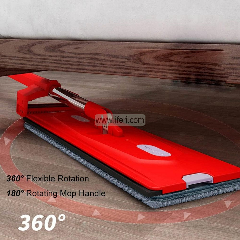 Flat Floor Mop, Self Wringing Flat Mop, Stainless Steel Long Handle Mop AnZ003