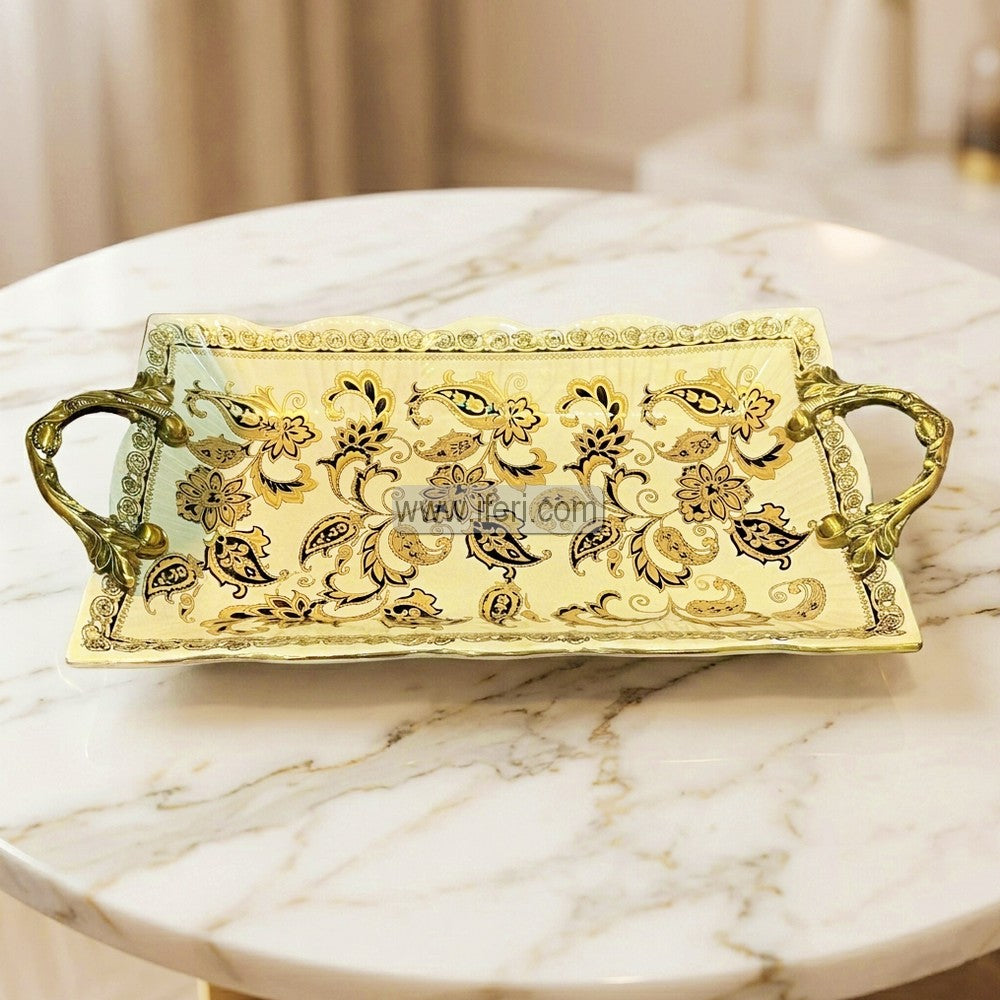 12.5 Inch Exclusive Ceramic Serving Tray RY3563