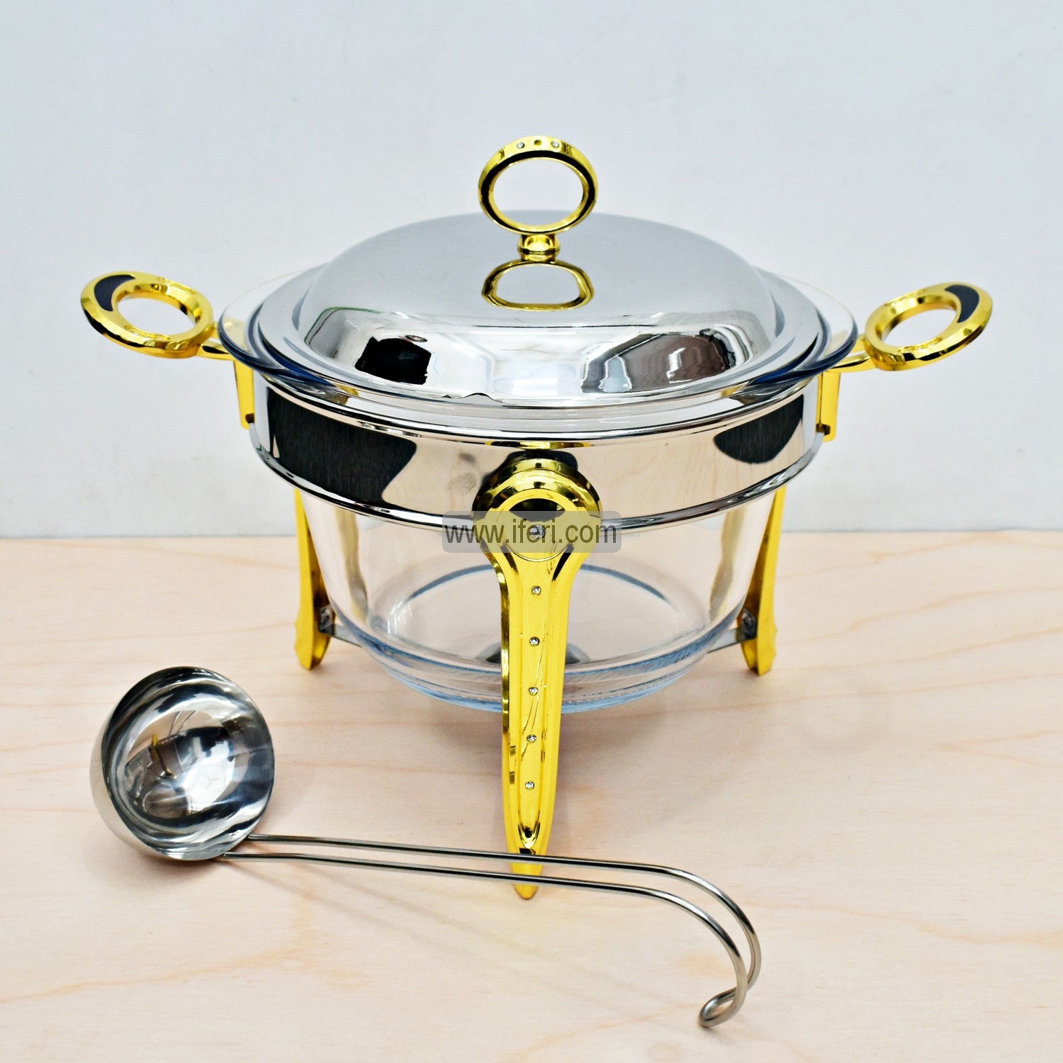 3.8 Liter Soup Serving Dish/ Chafing Dish with Warmer SY17826