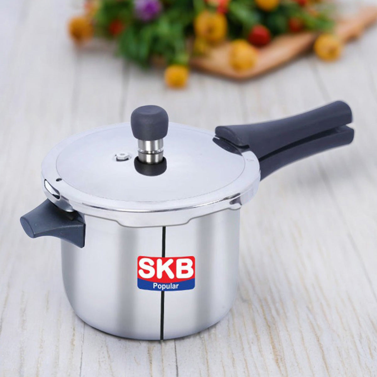 SKB 6 Liter Stainless Steel Popular Pressure Cooker SKB2124 (সেল)