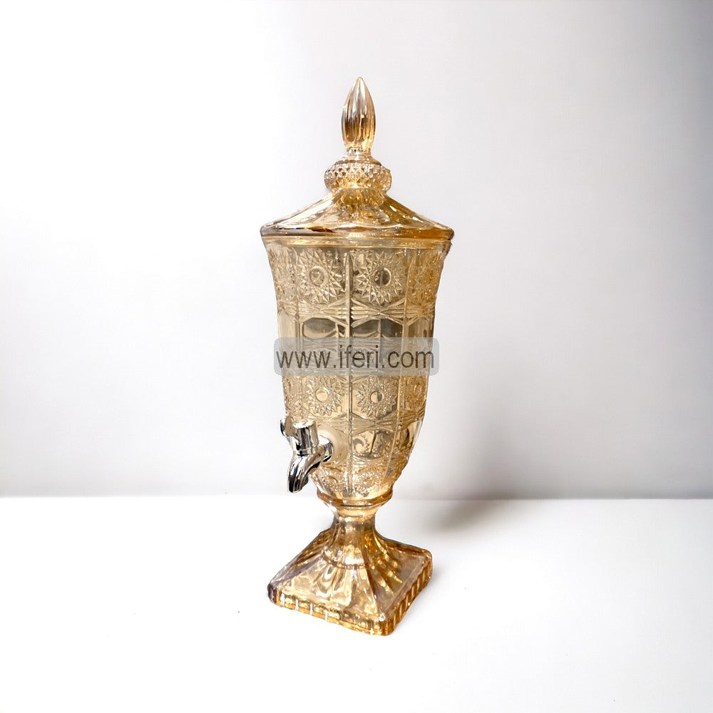 2 Liter Heavy Crystal Golden Glass Juice Dispenser CK1523