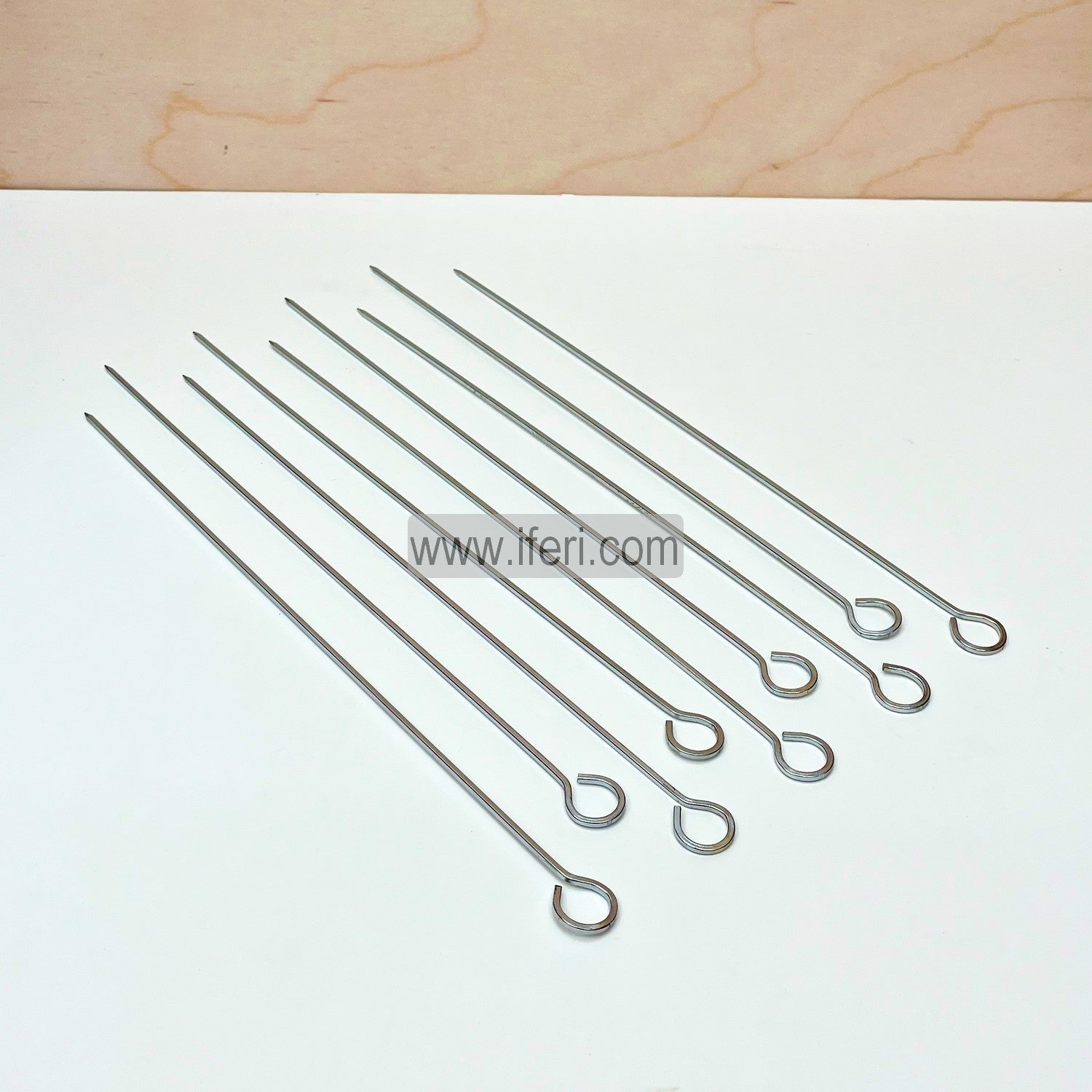 10 Pcs Stainless Steel BBQ Skewers Needle Kebab Stick JNP45792