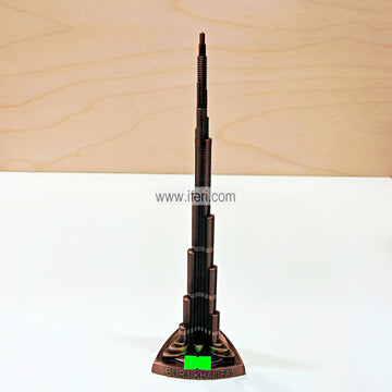 10 Inch Metal Burj Khalifa Sculpture Showpiece HR1698