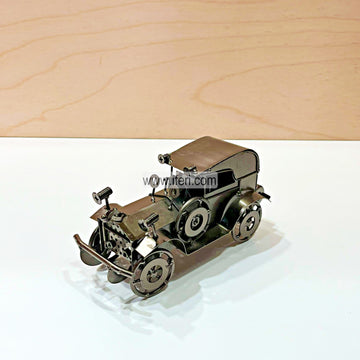 8 Inch Metal Vintage Car Model Sculpture Showpiece HR1676