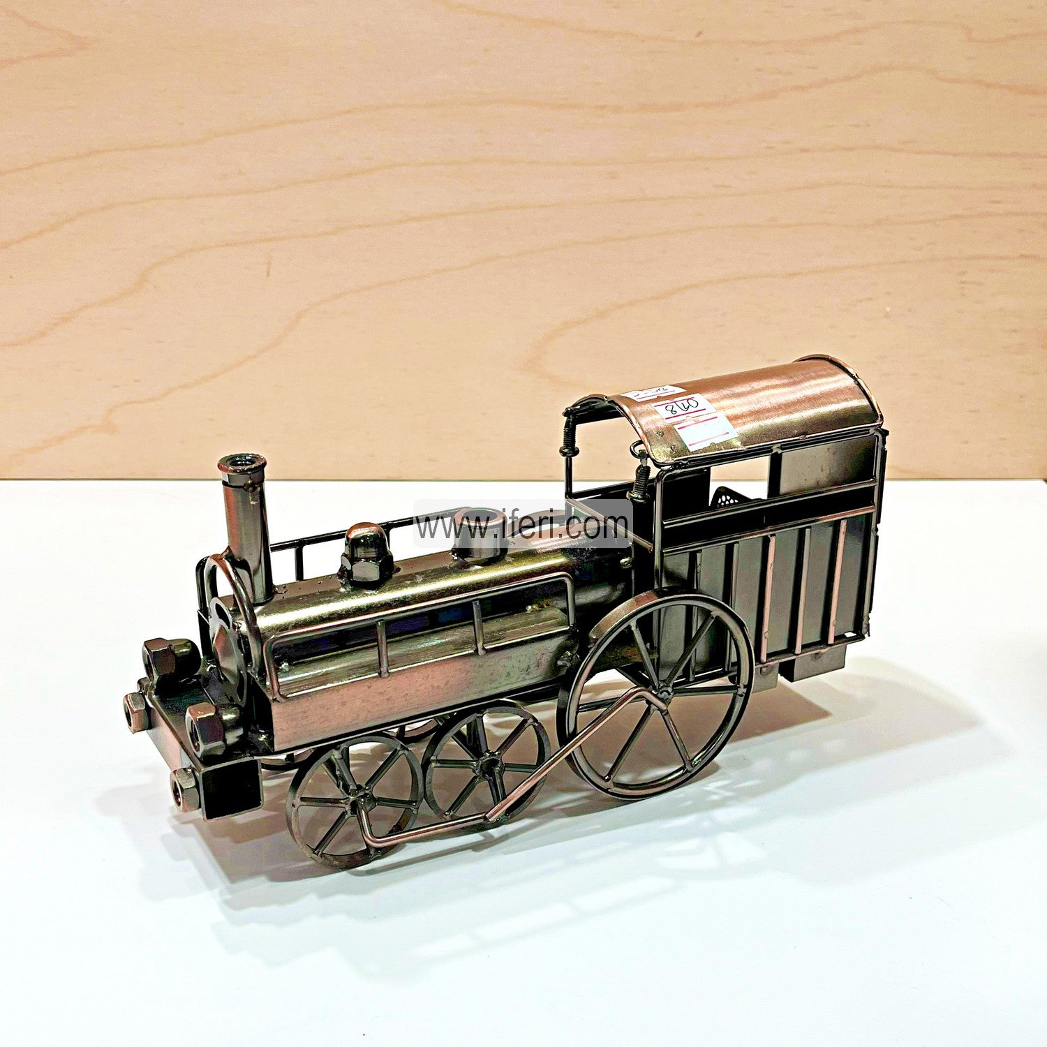 11 Inch Metal Vintage Train Model Sculpture Showpiece HR1677