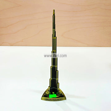 10 Inch Metal Burj Khalifa Sculpture Showpiece HR1696