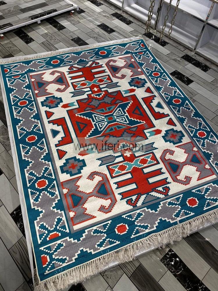 6.5 Feet Exclusive Turkish Digital Printed Synthetic Carpet GA8412