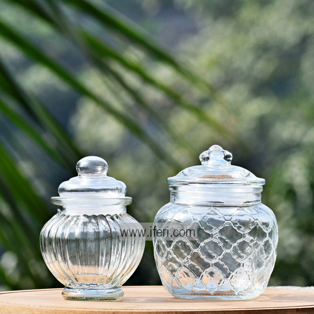 2 Pcs Glass Spice Jar / Pickle Jar Set LC0016