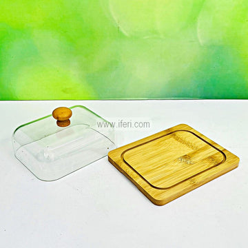 6 Inch Butter Dish with Acrylic Lid RY3417