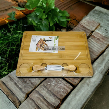 Bamboo Cheese Board with Knife Set FH8003