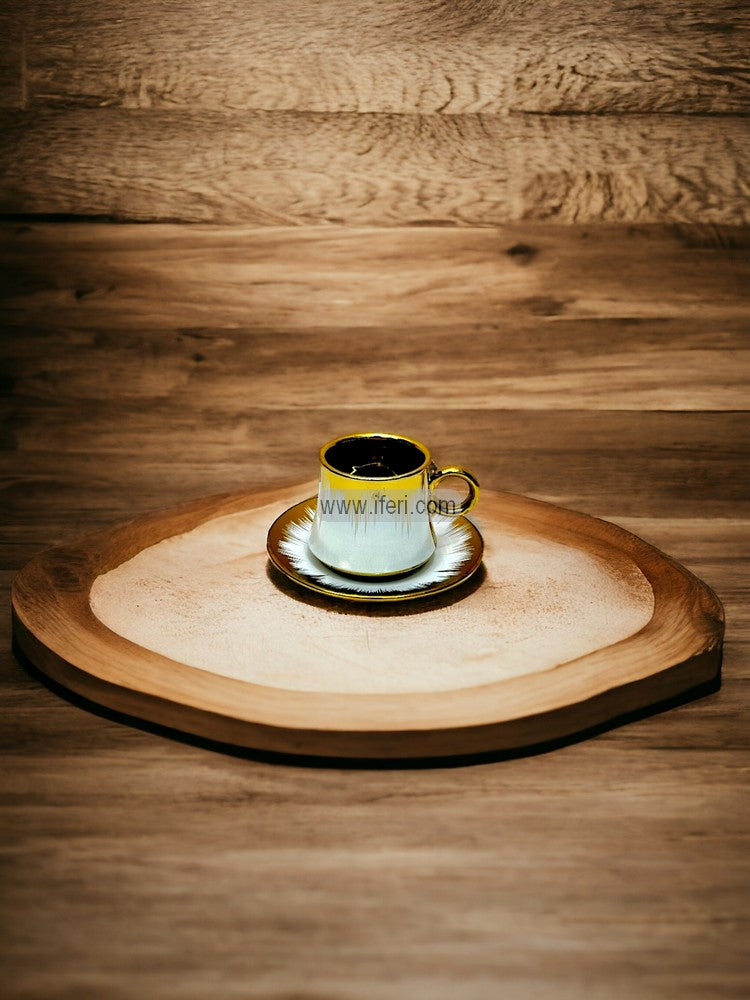 12 Pcs Small Size Ceramic Tea Cup & Saucer Set DL6757