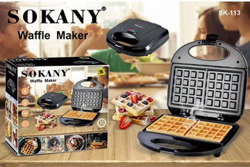 Sokany 750W Waffle Maker SK-113