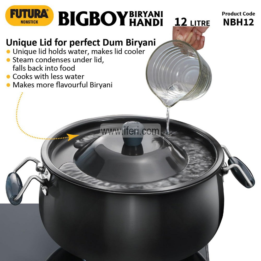 12 Liter Futura Non-stick Bigboy Biryani Handi / Cookware ALM6427