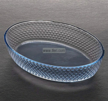 3 Liter Oval Shaped Tempered Glass Casserole UNQ0439