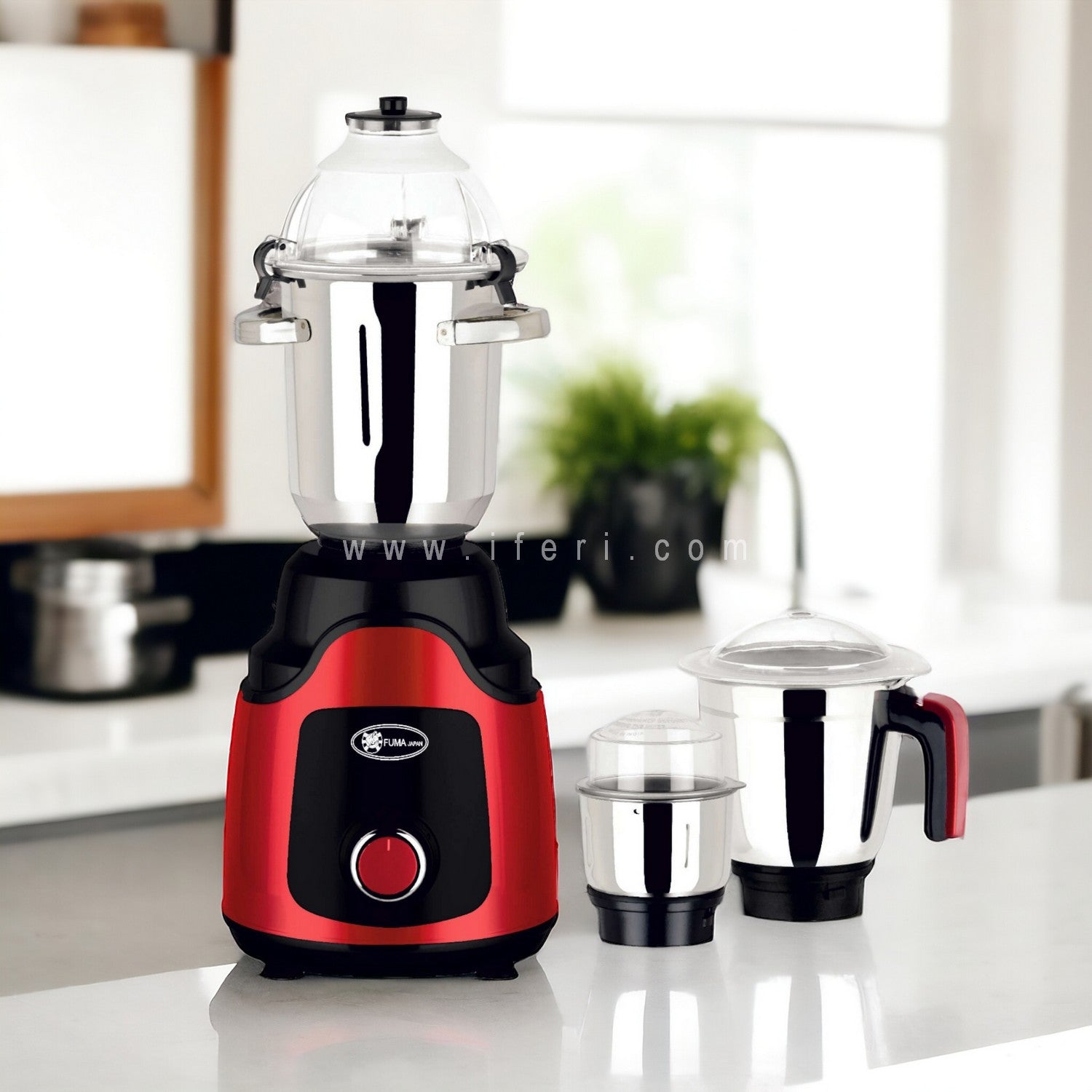 Fuma Japan Panther 1400W Mixer Grinder Blender (Red) BCG3442