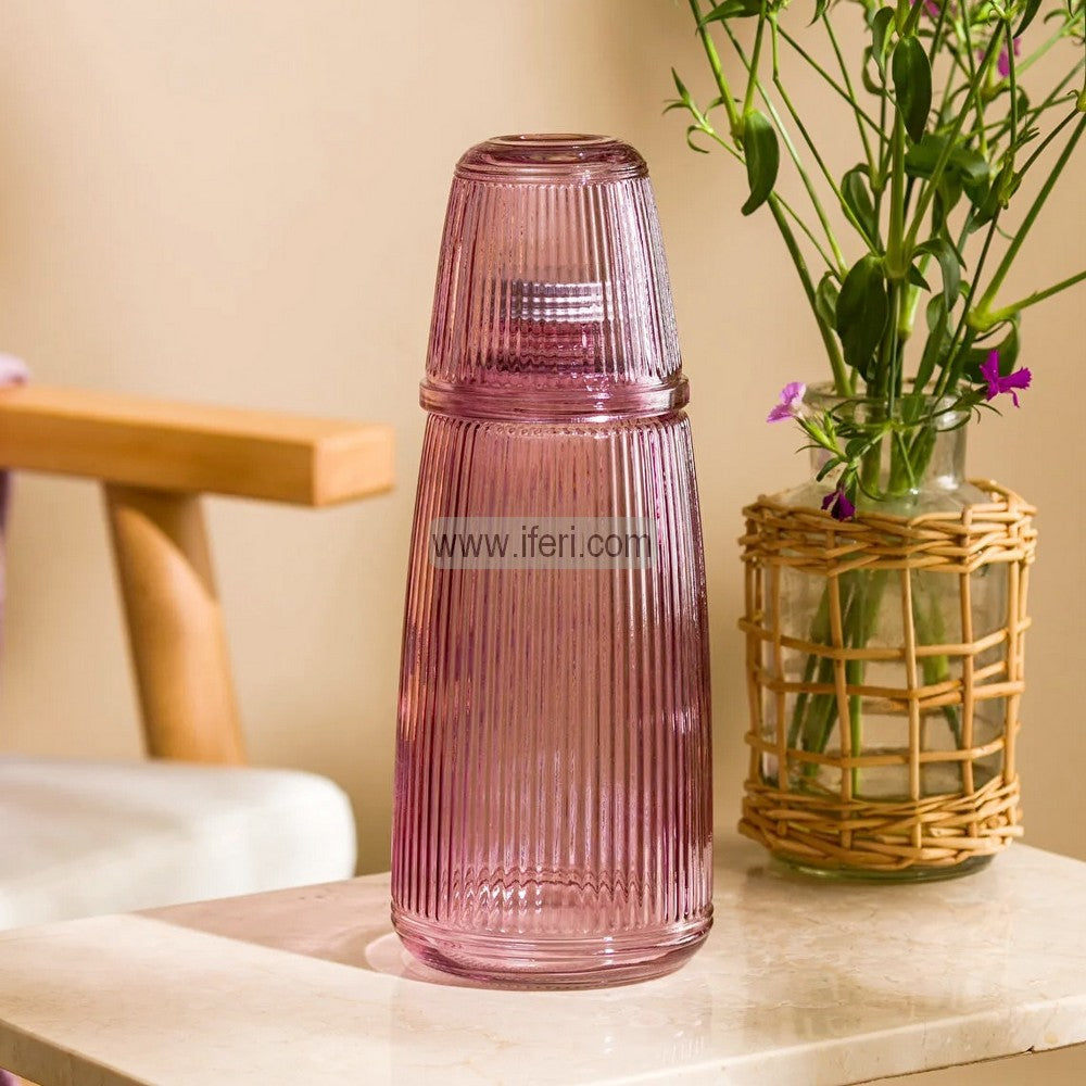 1000ml Glass Water, Juice Bottle / Pitcher with Glass UNQ0449