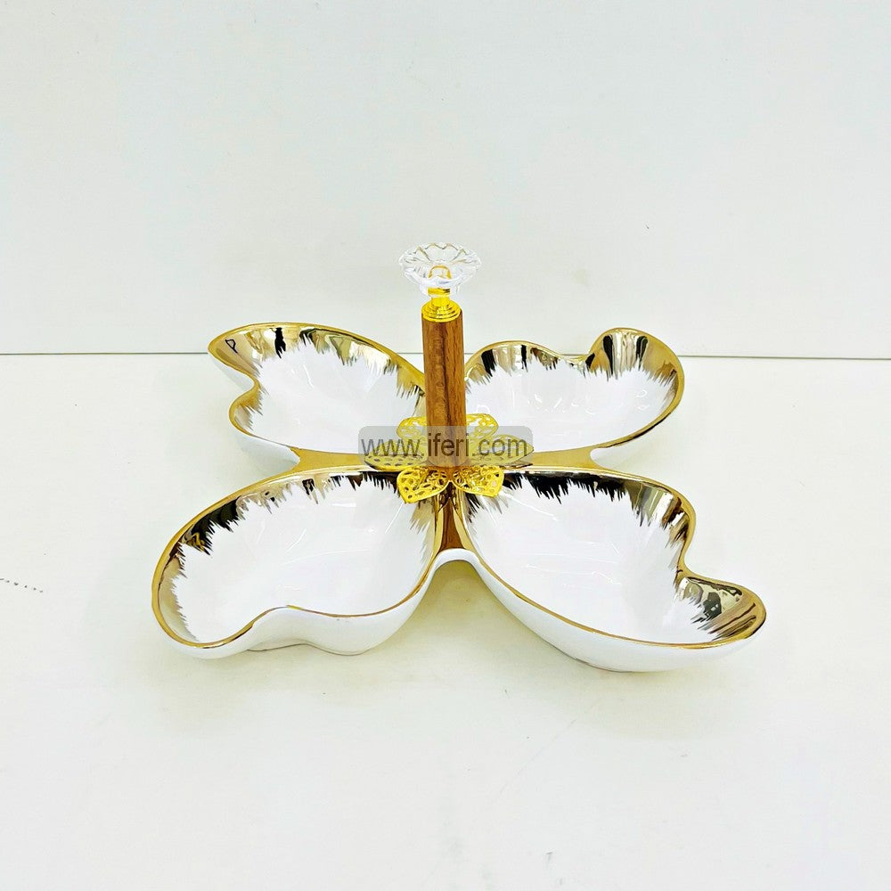 4 Part Ceramic Appetizer, Condiment, Dry Fruit Serving Dish EB21450