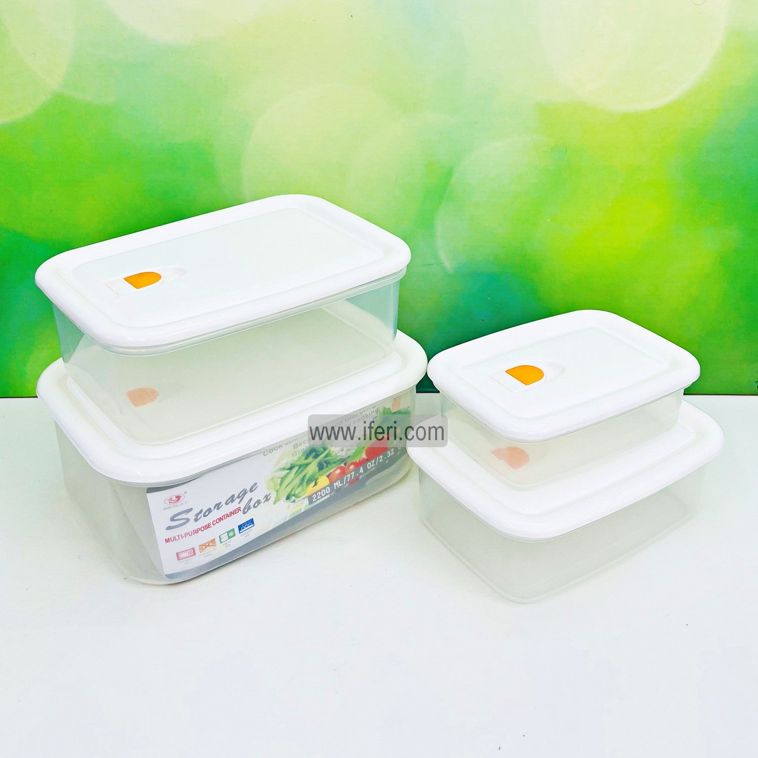 4 Pcs Oven Proof Plastic Food Container Set BCG3451