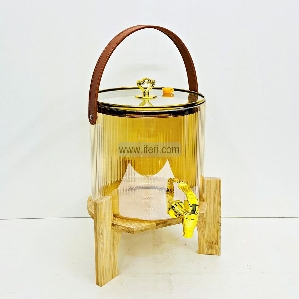 7.8 Inch Borosilicate Glass Juice Dispenser with Bamboo Stand RH0451