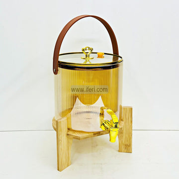 7.8 Inch Borosilicate Glass Juice Dispenser with Bamboo Stand RH0451