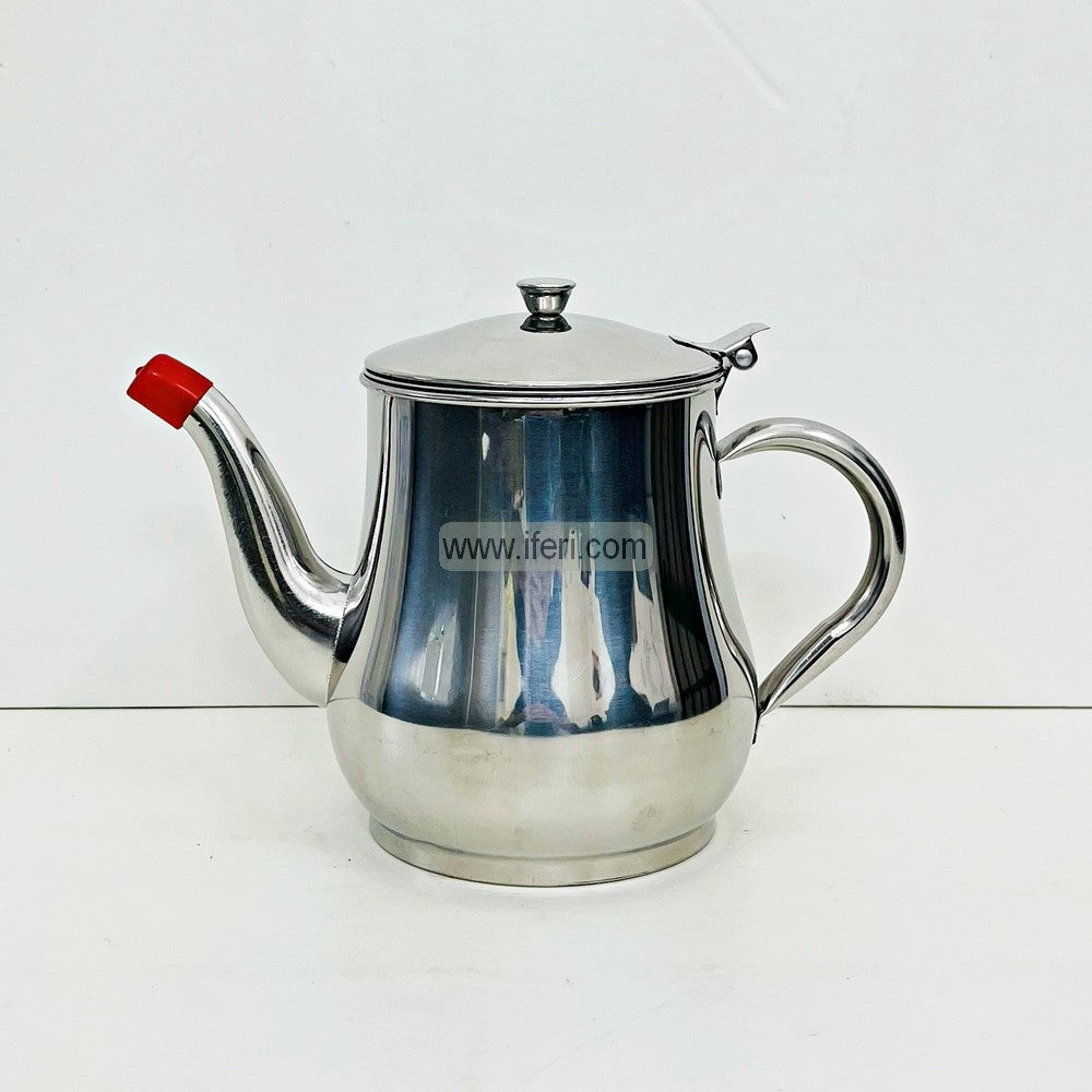5.5 Inch Metal Oil Pot, Oil Keeping Jar, Oil Filter Pot with Strainer EB21457