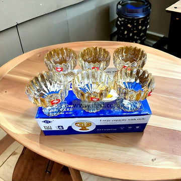 6 Pcs Glass Firni, Dessert Serving Bowl Set SMN0126