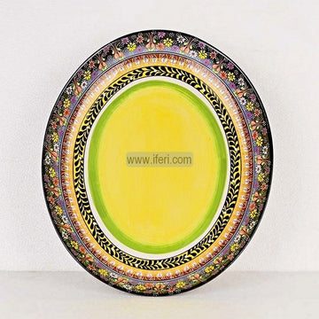 15 Inch Heavy Ceramic Oval Shape Serving Bowl, Dish UNQ0463