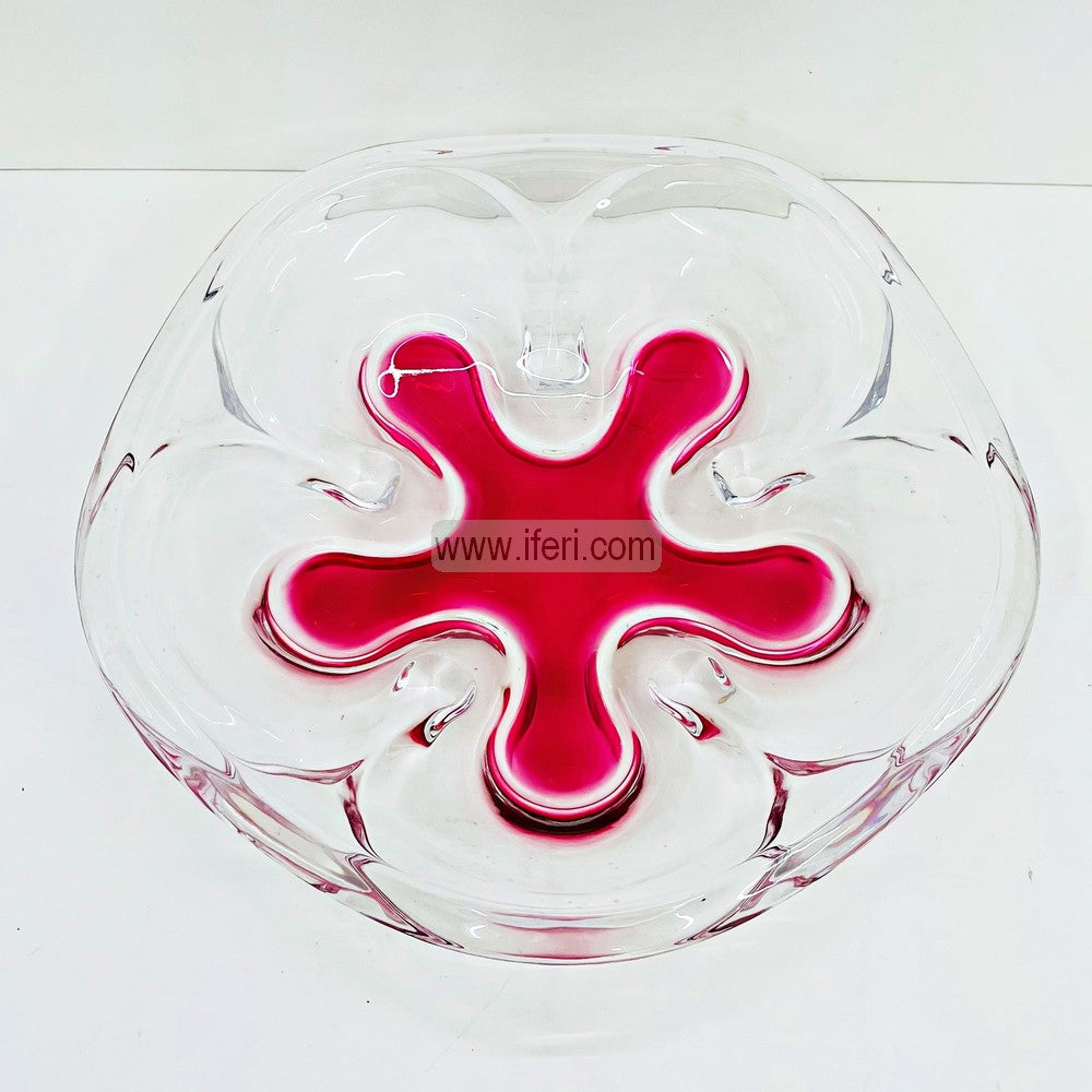 14 Inch Heavy Crystal Glass Fruit Serving Bowl, Dish RH0465