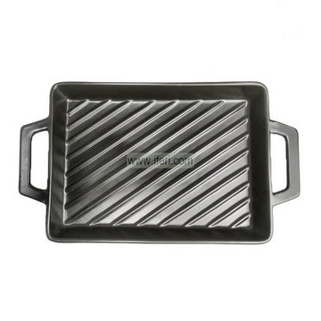 14.5 Inch Parini Ceramic Cookware, Grill Pan, Serving Dish UNQ0465