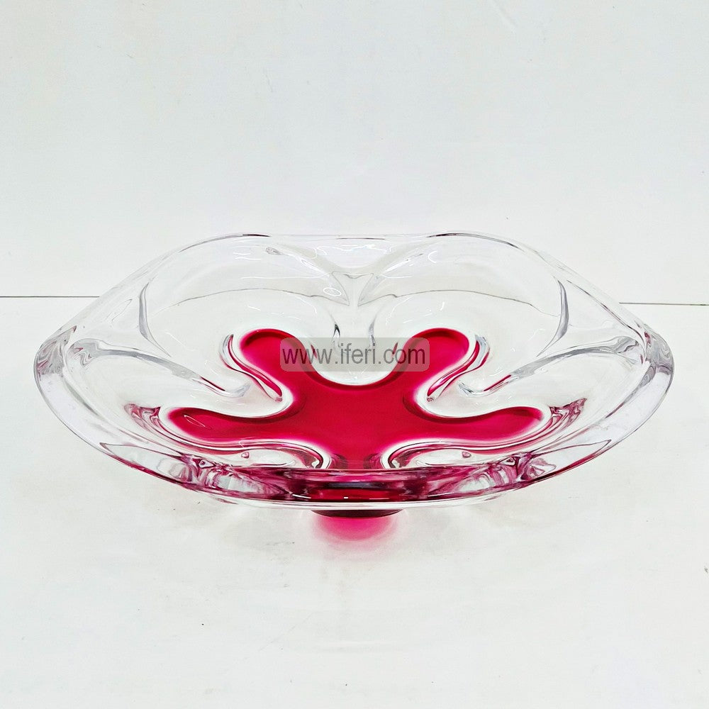 14 Inch Heavy Crystal Glass Fruit Serving Bowl, Dish RH0465