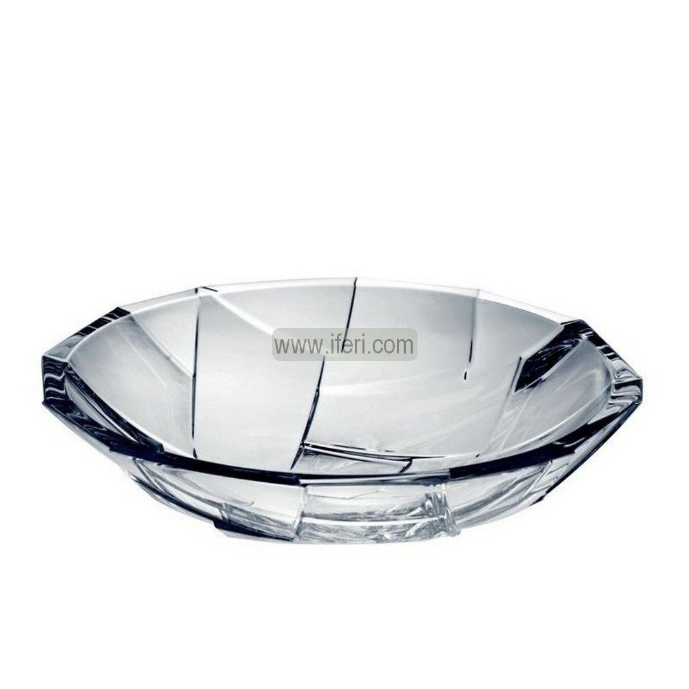 10.5 Inch Heavy Crystal Glass Fruit Serving Bowl, Dish RH0468