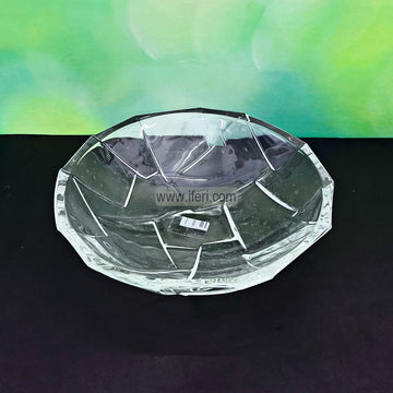 10.5 Inch Heavy Crystal Glass Fruit Serving Bowl, Dish RH0468